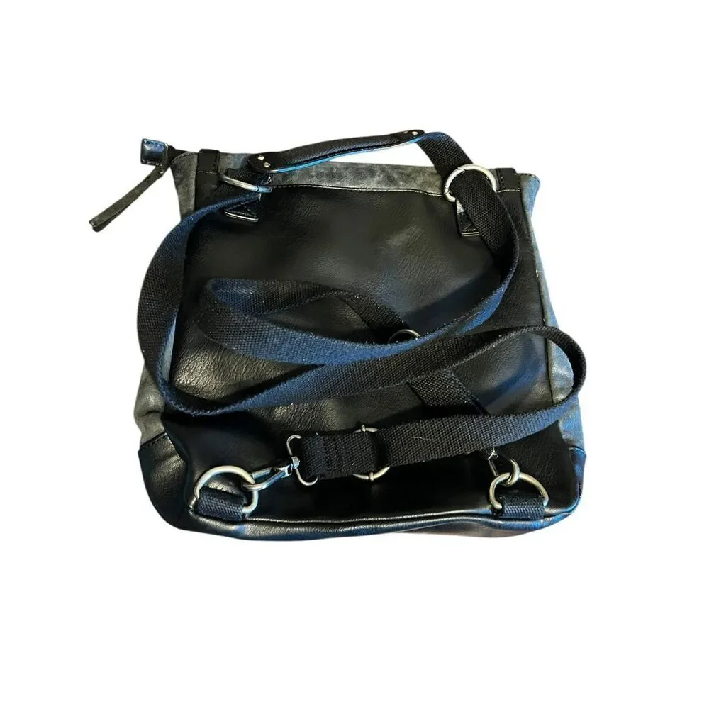The Sak Women's Ventura Gray black Adjustable Strap Convertible Backpack Bag